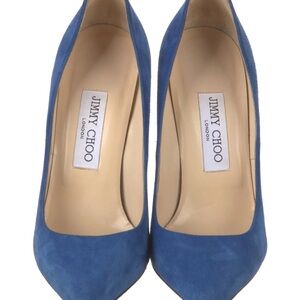 Jimmy Choo Blue Suede Heels